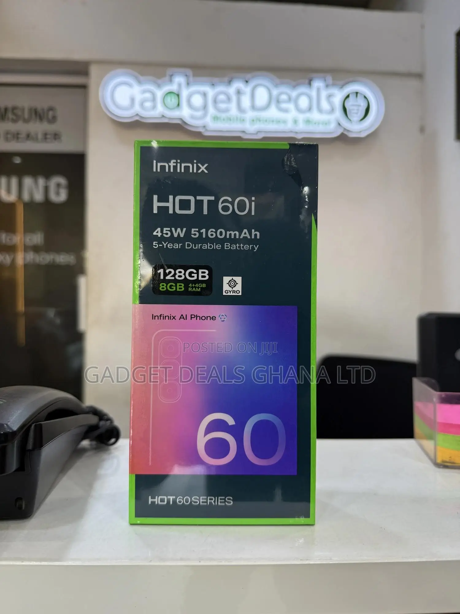 New Infinix Hot 60i 128 GB Black