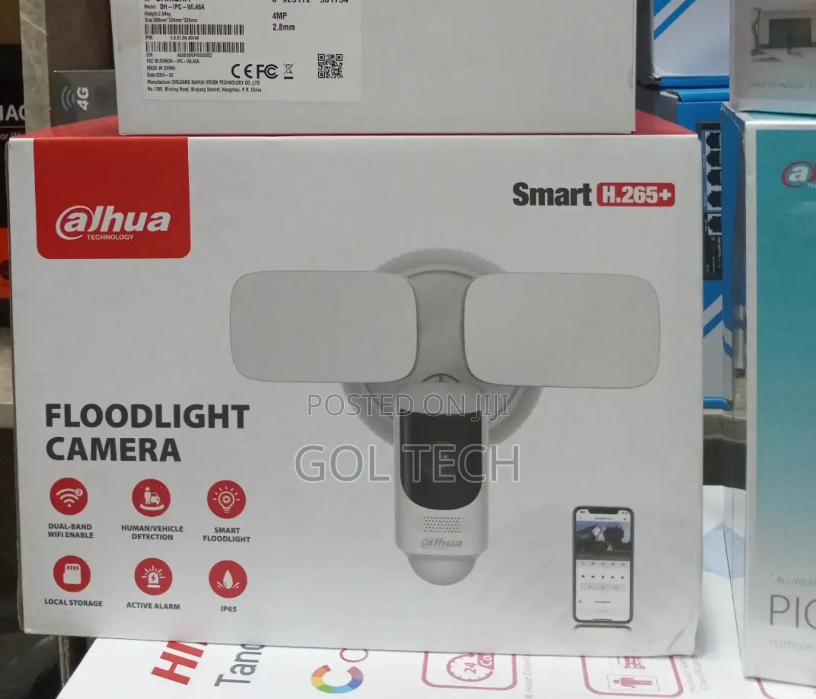 Dahua Floodlight Wifi Camera Smart Ip Camera Standalone Dh-Ipc-Wl46a