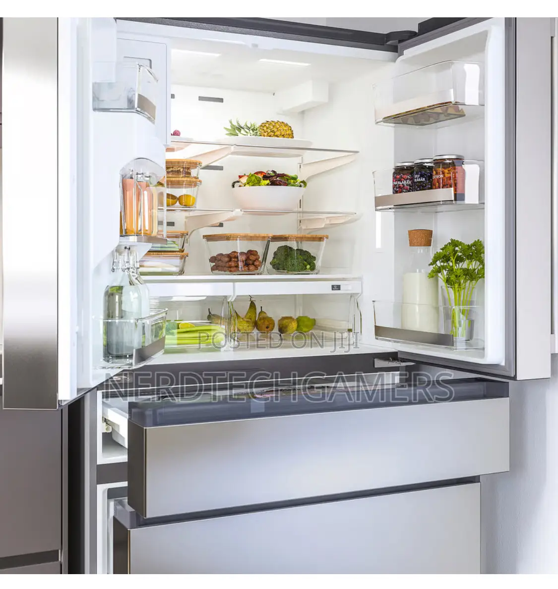 Överskådlig French Door Refrigerator, 4-Door/Stainless Steel Color,