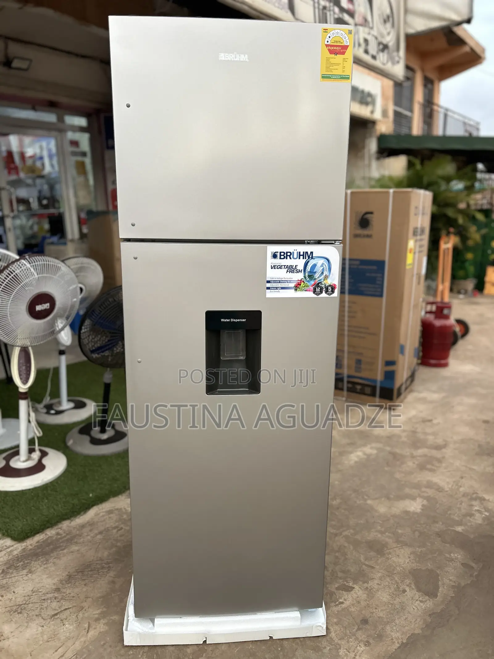 Bruhm 311 L Fridge With Water Dispenser BFD 311-TMD - (Inox)