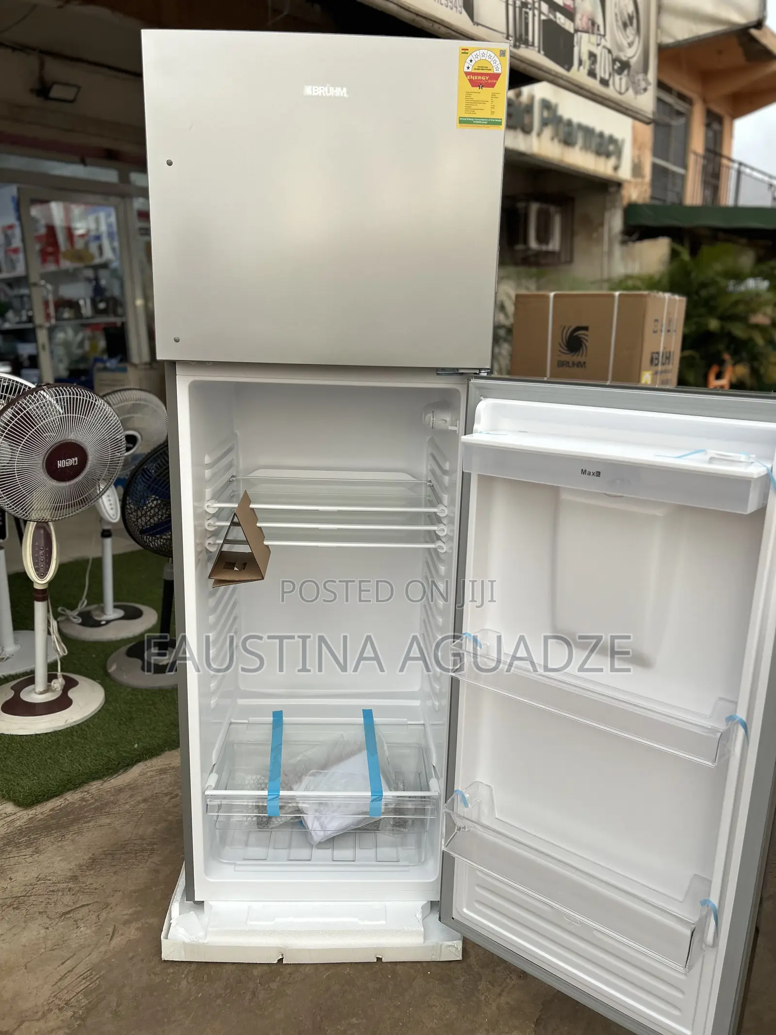 Bruhm 311 L Fridge With Water Dispenser BFD 311-TMD - (Inox)