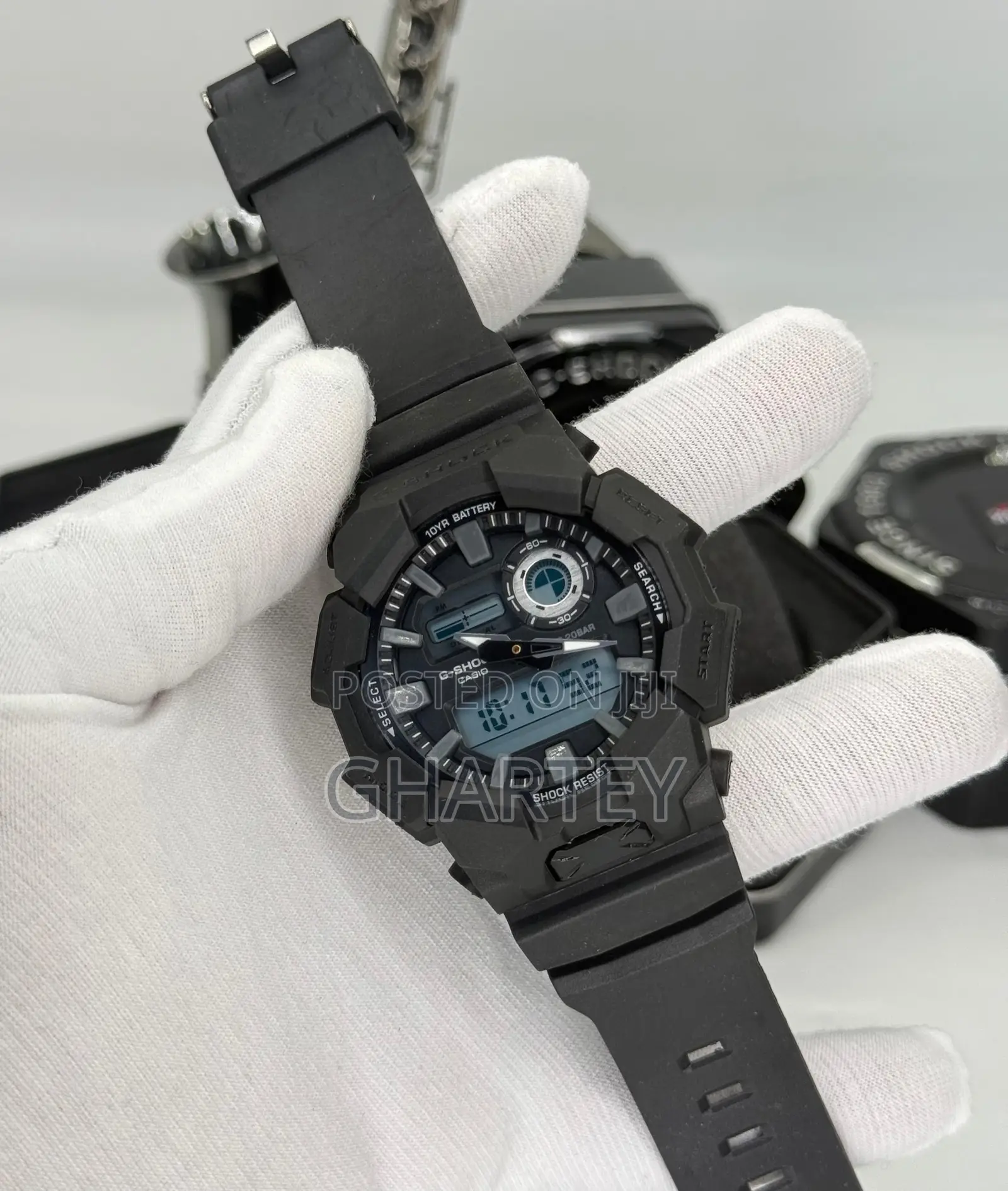 Casio G-Shock Digital Analog Watch All Black With Sleek Designs