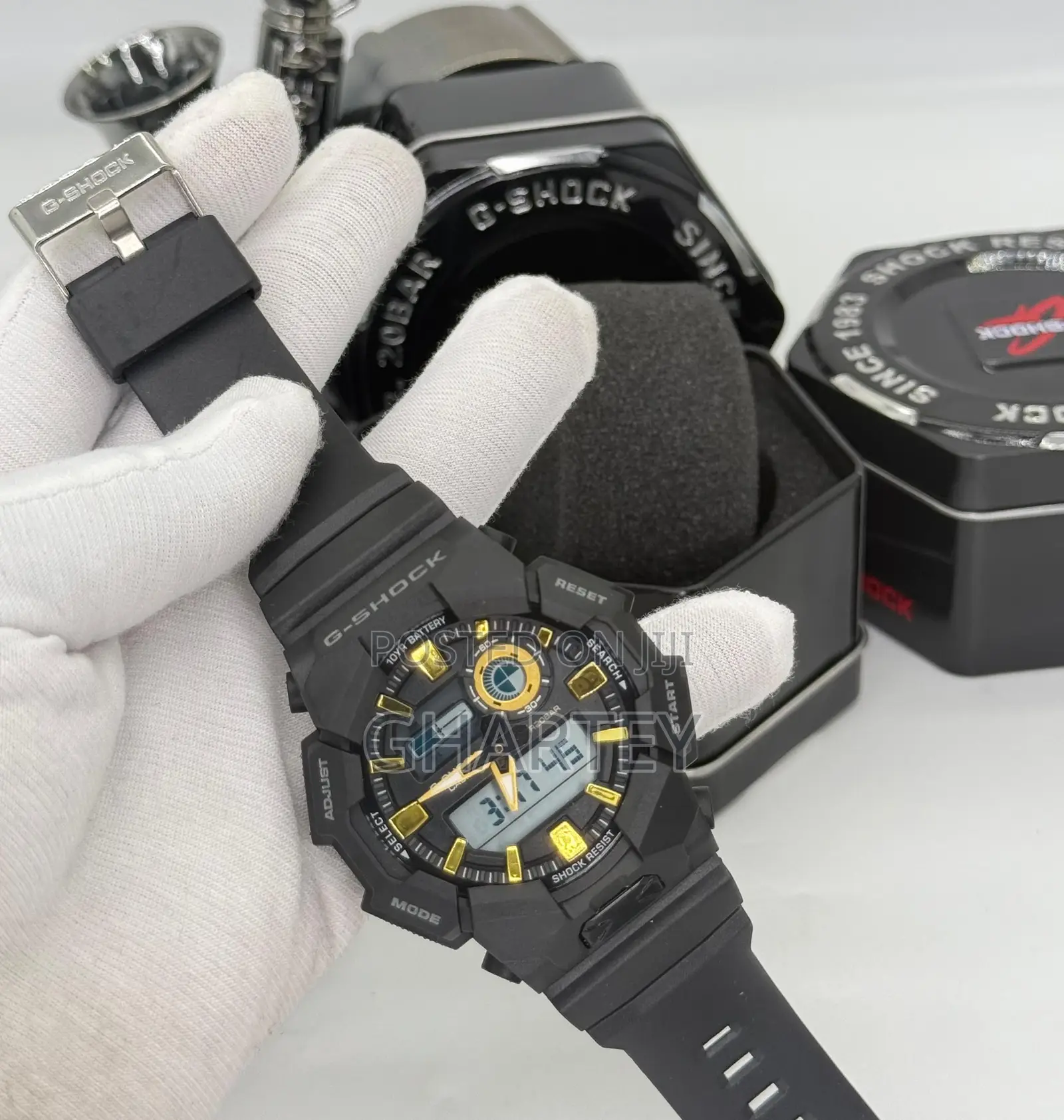 Casio G-Shock Digital Analog Watch All Black With Sleek Designs