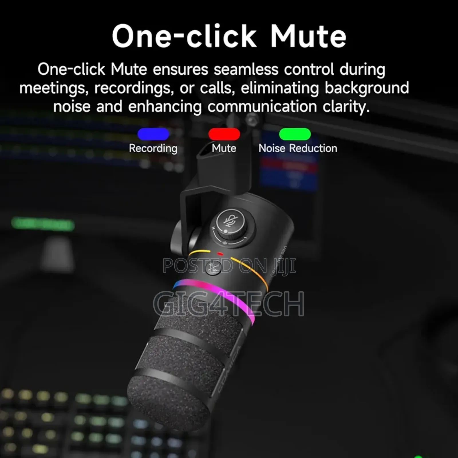 Comica Ejoy D10 Pro (A) Wireless and Usb-C RGB Podcast Microphone
