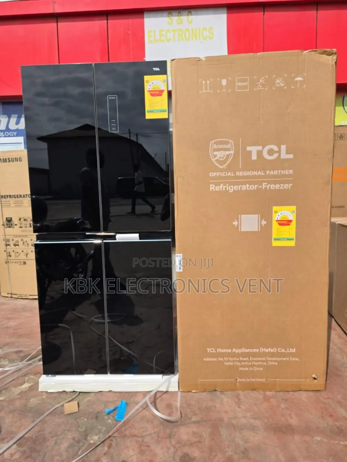 Tcl 421liter French Mirror Door Refrigerator