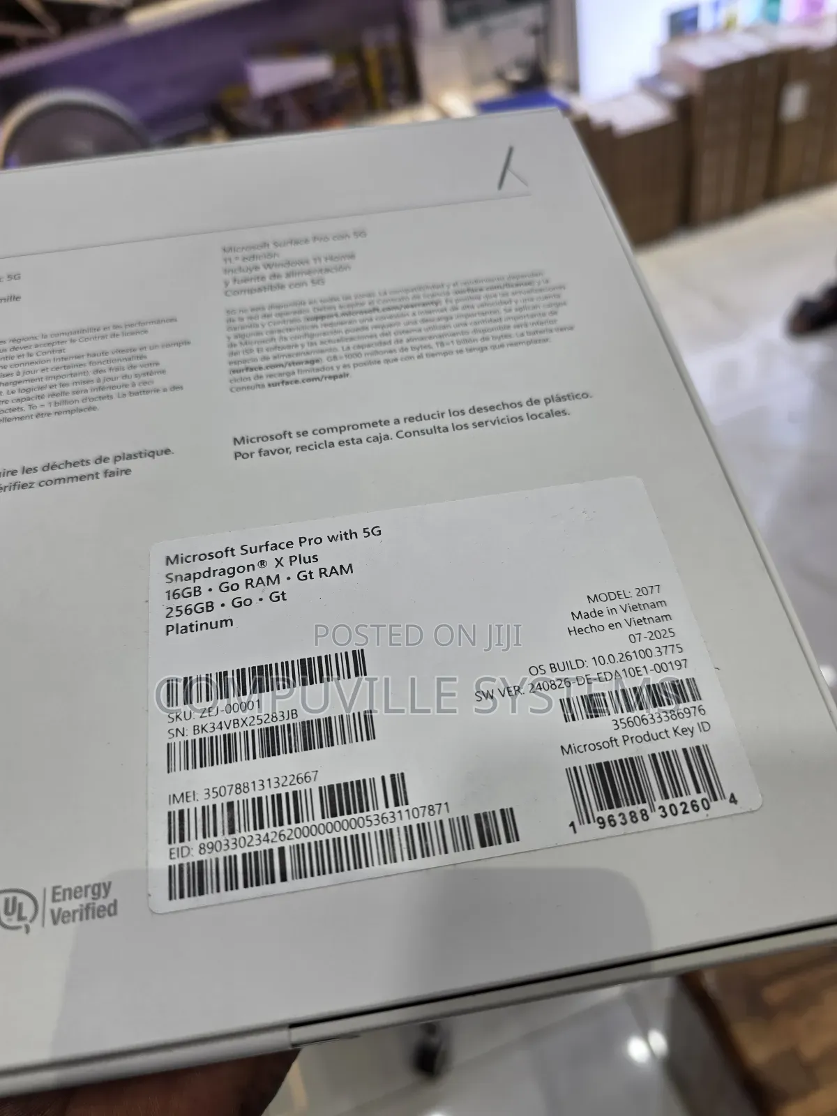 New Microsoft Surface Pro 256 GB Silver