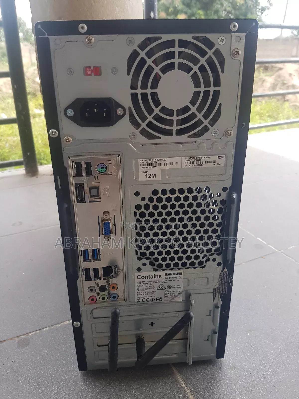 Desktop Computer Asus 8GB Intel Core I5 HDD 500GB