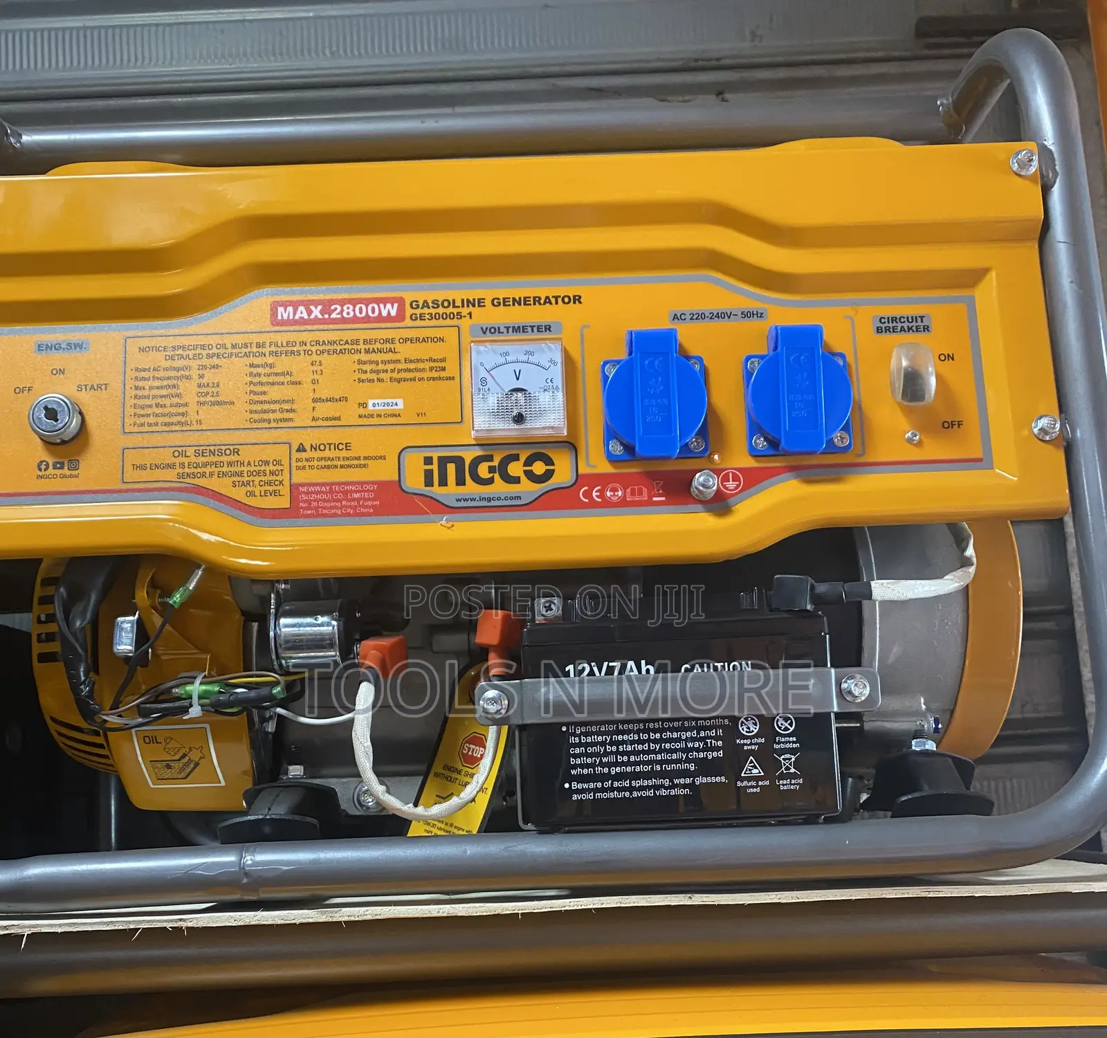 Ingco 2.8kw Gasoline Generator (Electric Start)