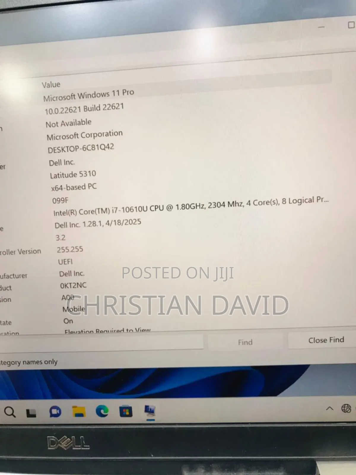 Laptop Dell Latitude 5310 16GB Intel Core i7 SSD 256GB