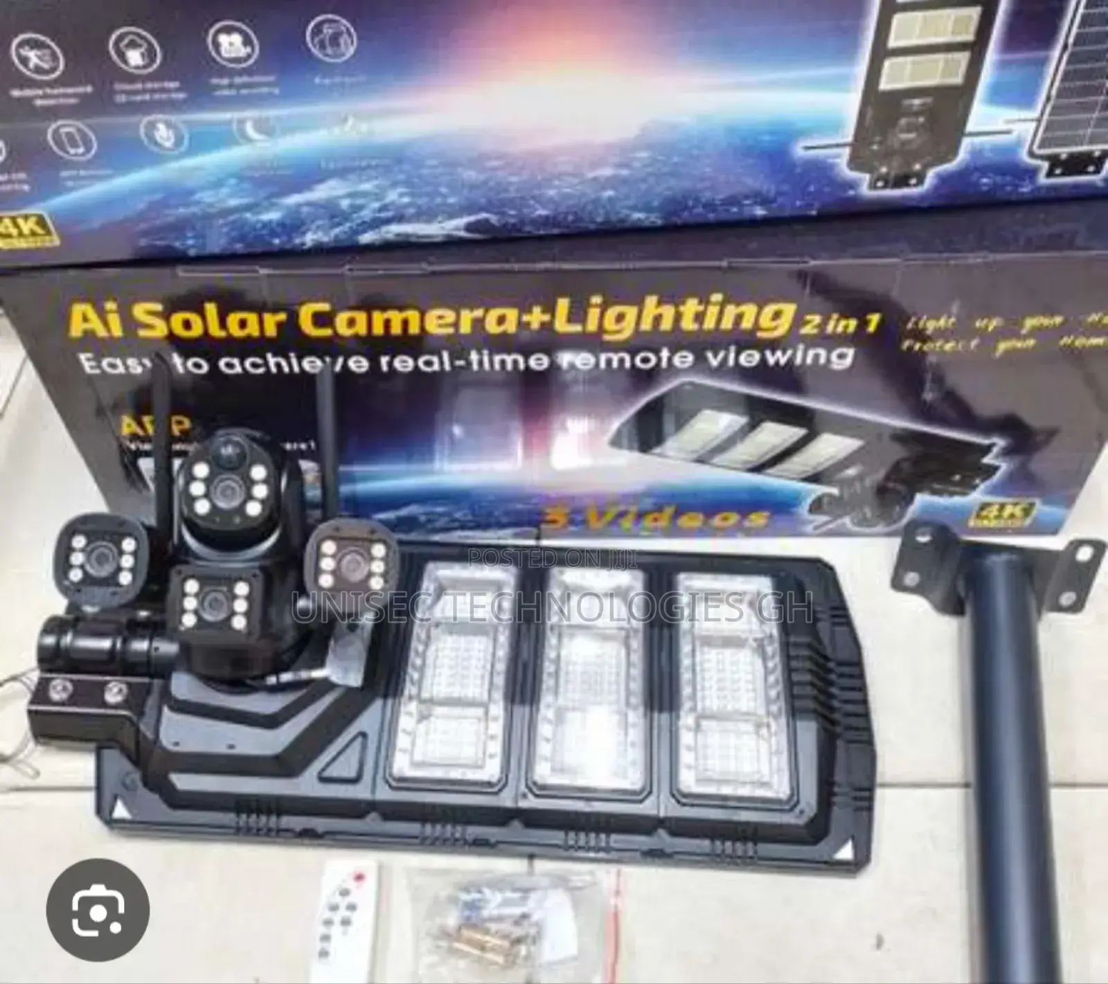 3 Videos Solar Street Lights Camera