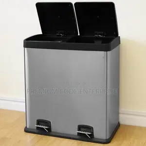 60 Liter Stainless Steel Bin Double Compartment– (30l Each)