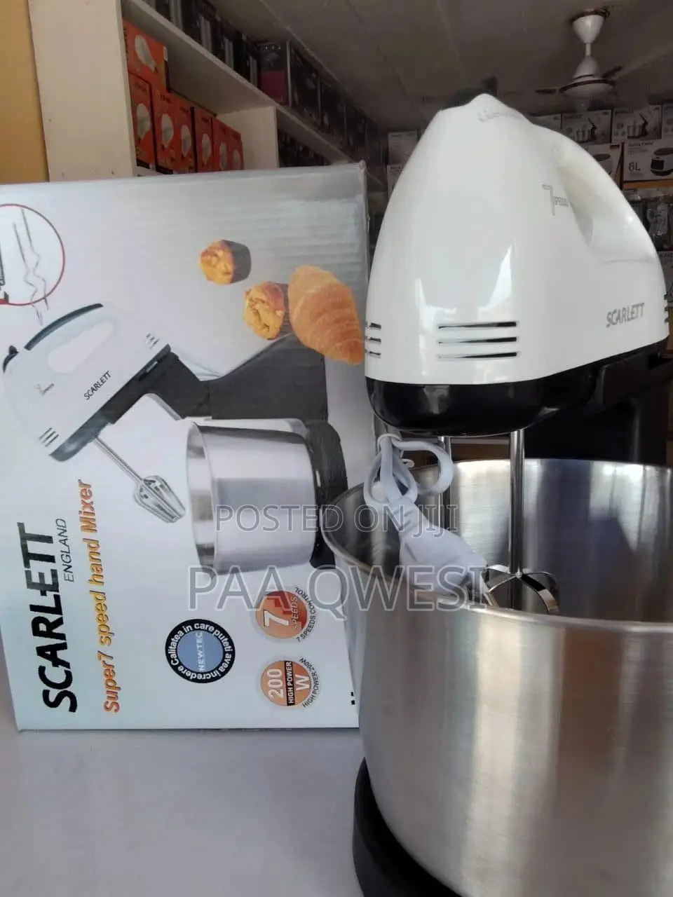 Scarlett 200w Hand Mixer – Portable Kitchen Helper