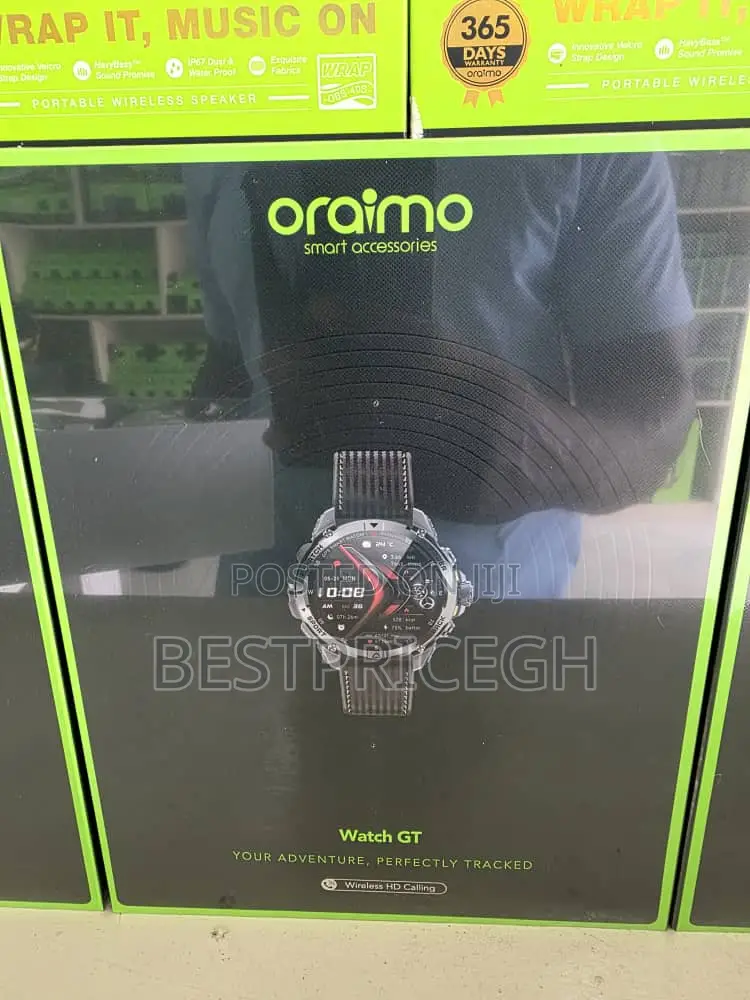 Oraimo Watch Gt 1.43" Amoled 3atm GPS Smart Watch