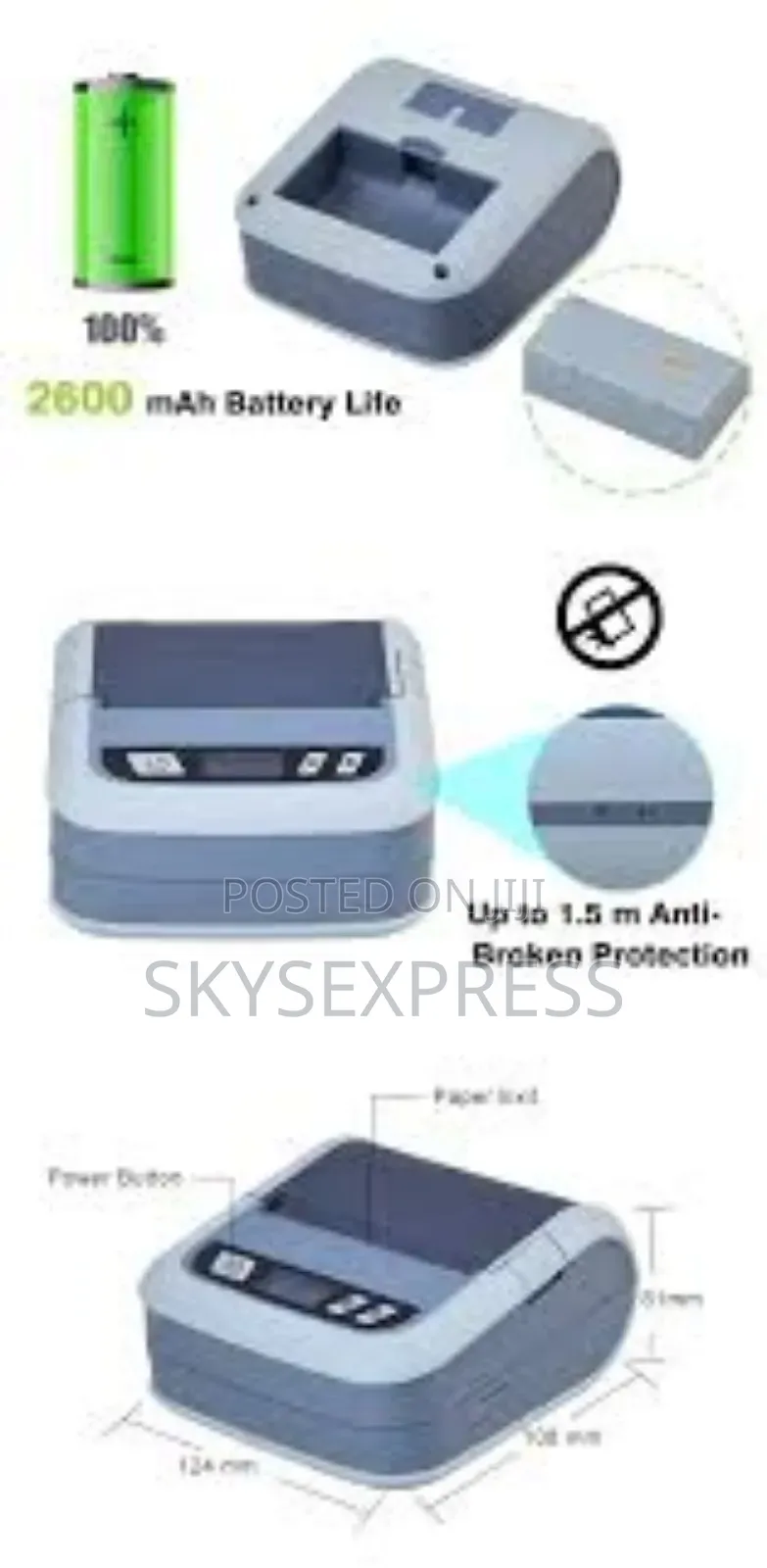 Mobile Bluetooth Lable Printer