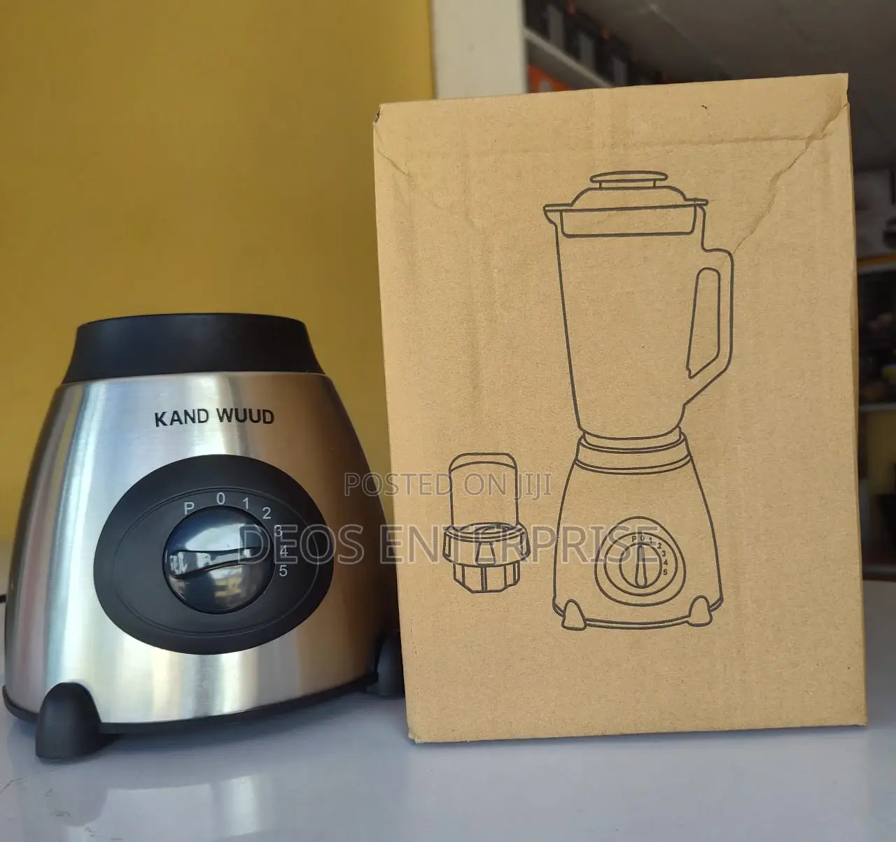 Kand Wuud Blender With Stainless Steel Blades and Powerful Grinding