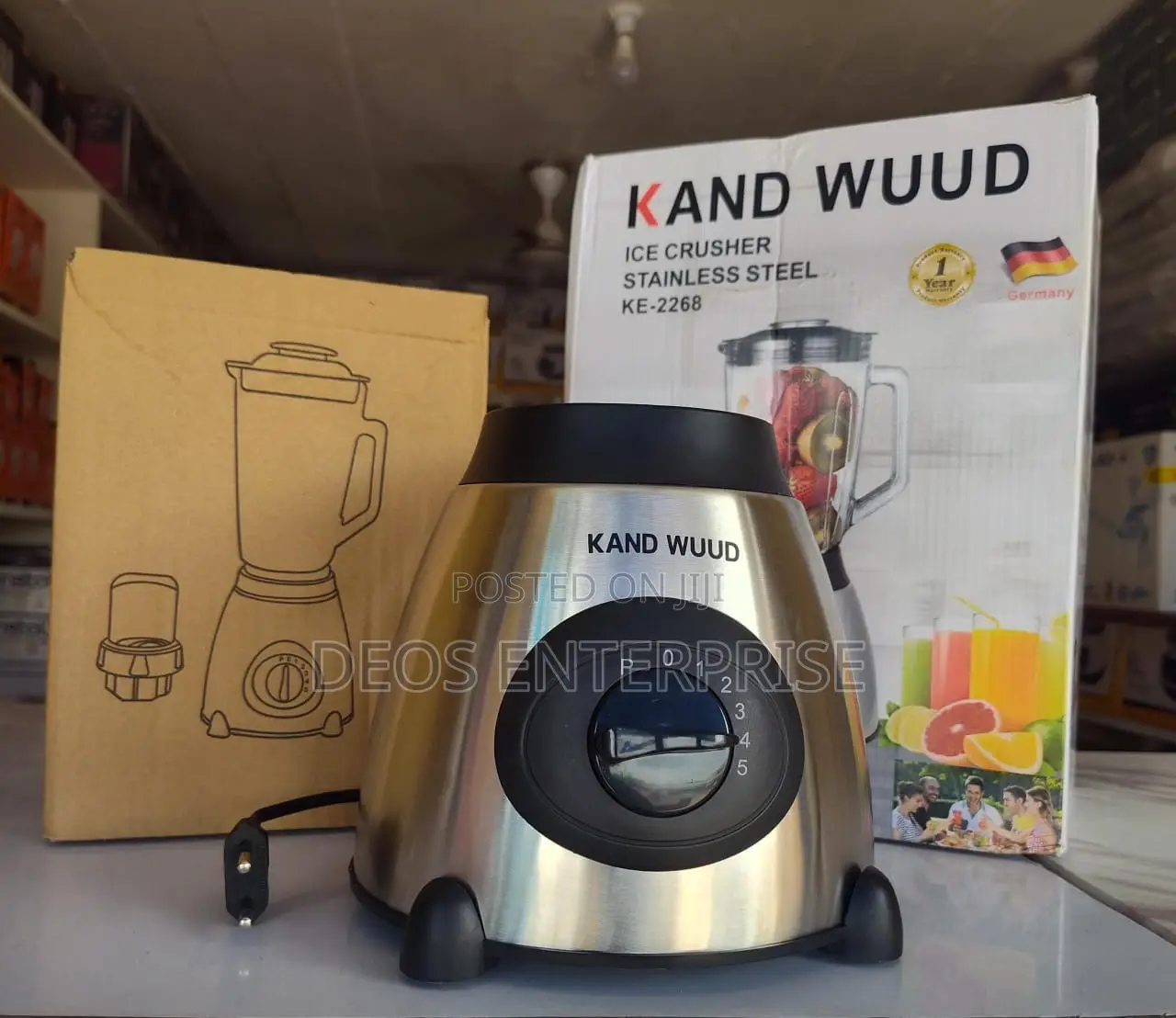 Kand Wuud 2-in-1 Blender and Food Grinder Ideal for Smoothies