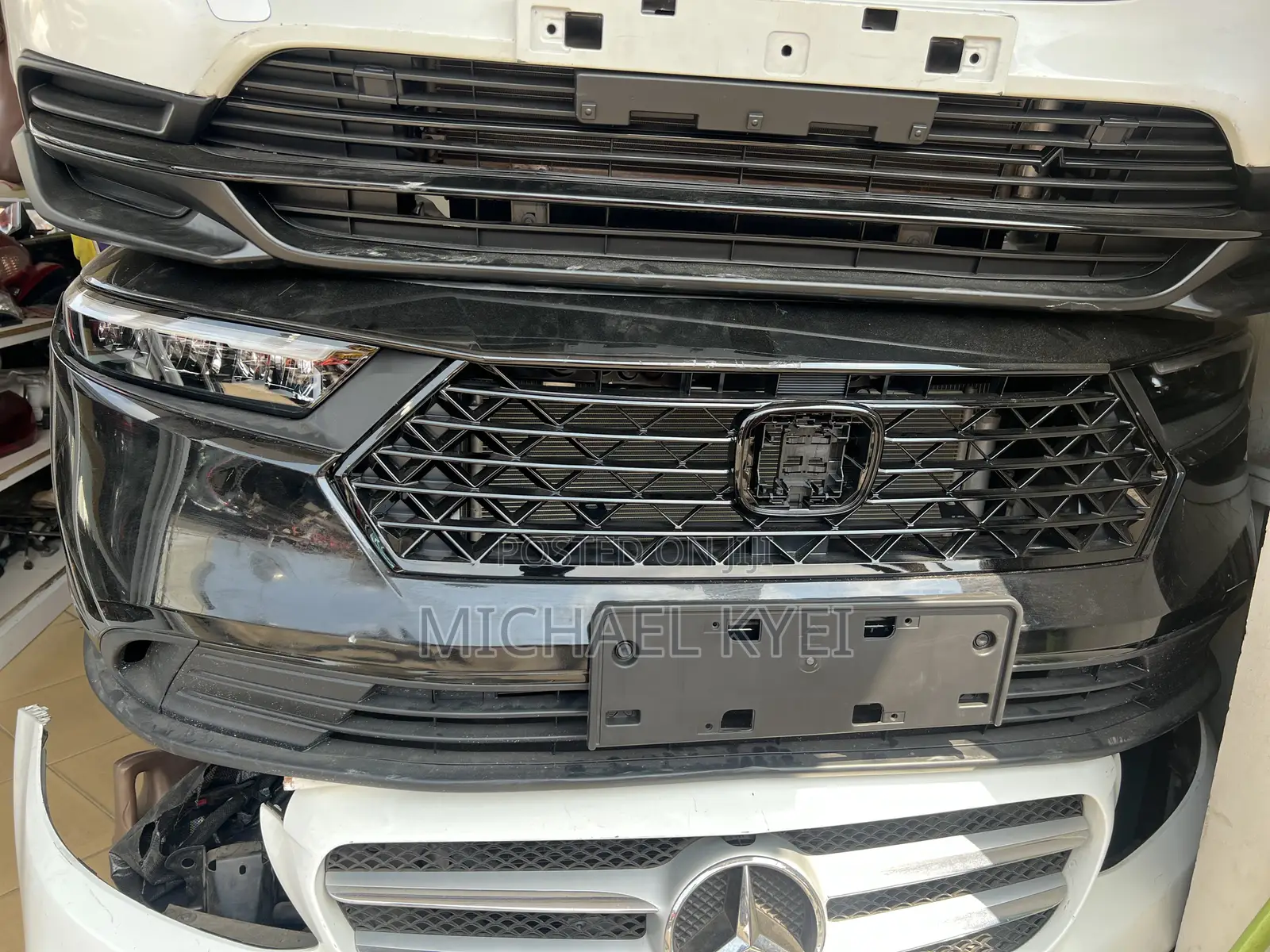 Honda Accord 23 - 25 Front Bumper Cut