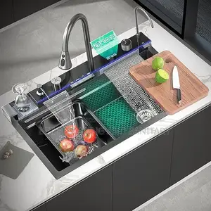 Turkish Luxury Sink With Pull-Out Tap_led Sink_smart Kitchen Sink