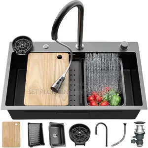 Luxury Sink With Pull Out Tap_complete_smart Kitchen Sink