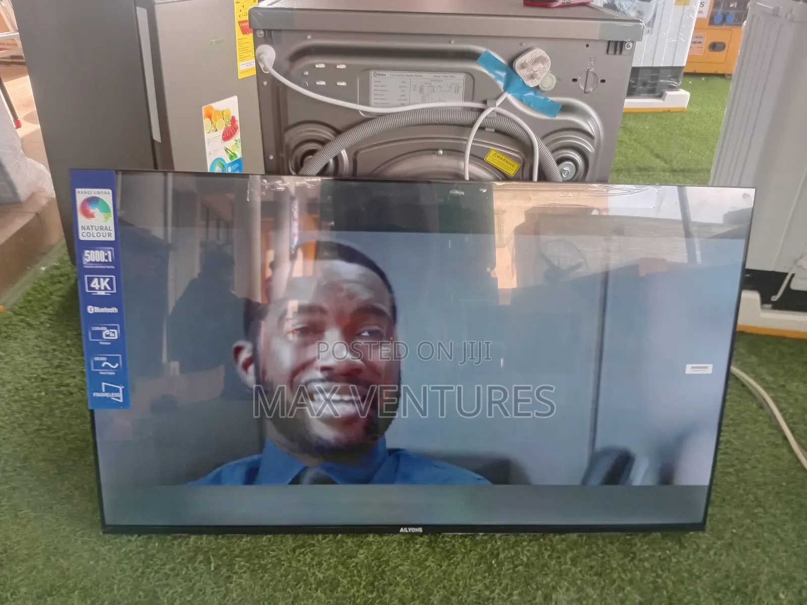 Ailyons 50′′ Smart Tv – Durable A+ Panel, High Contrast Ratio
