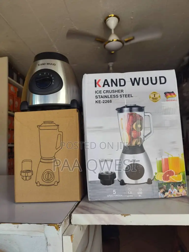 Kand Wuud Processor Chopper Immersion 2 in 1 Glass Blender
