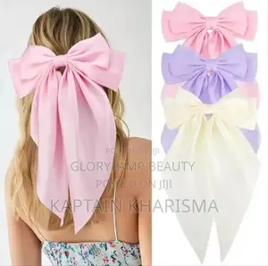 Satin Bow Hairclips for Women