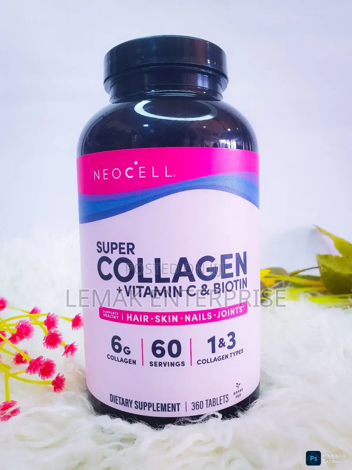 Super Collagen + Vitamin C Biotin. 360 Capsules