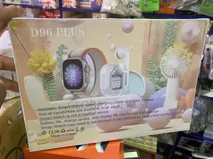 Smart Watch, 7-Straps, Airpods and Mini Rechargeable Hand Fan