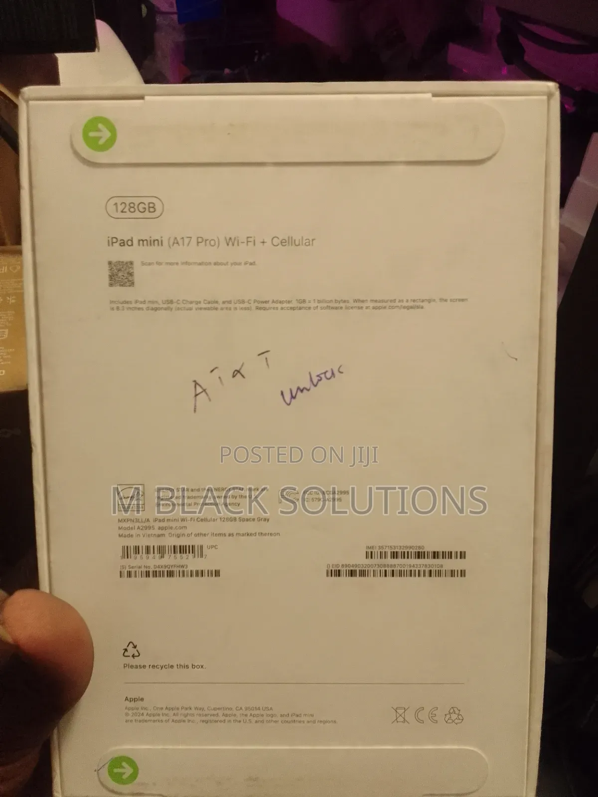 New Apple iPad mini (2024) 128 GB