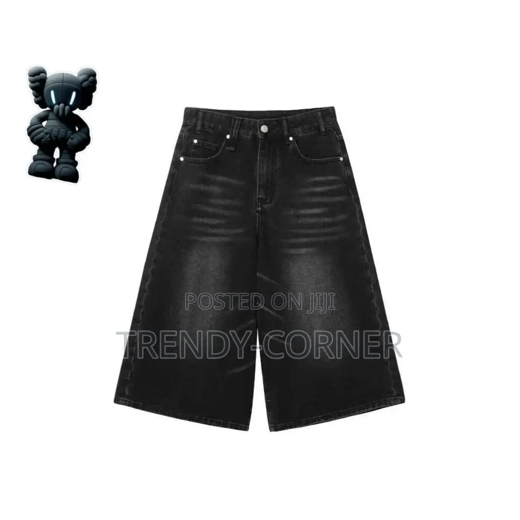Denim Baggy Jorts / 3 Quarter Shorts