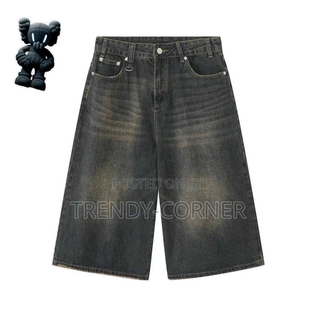 Denim Baggy Jorts / 3 Quarter Shorts