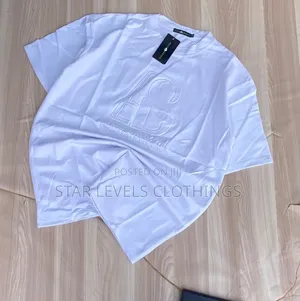 White Round Neck Shirts Available for Men