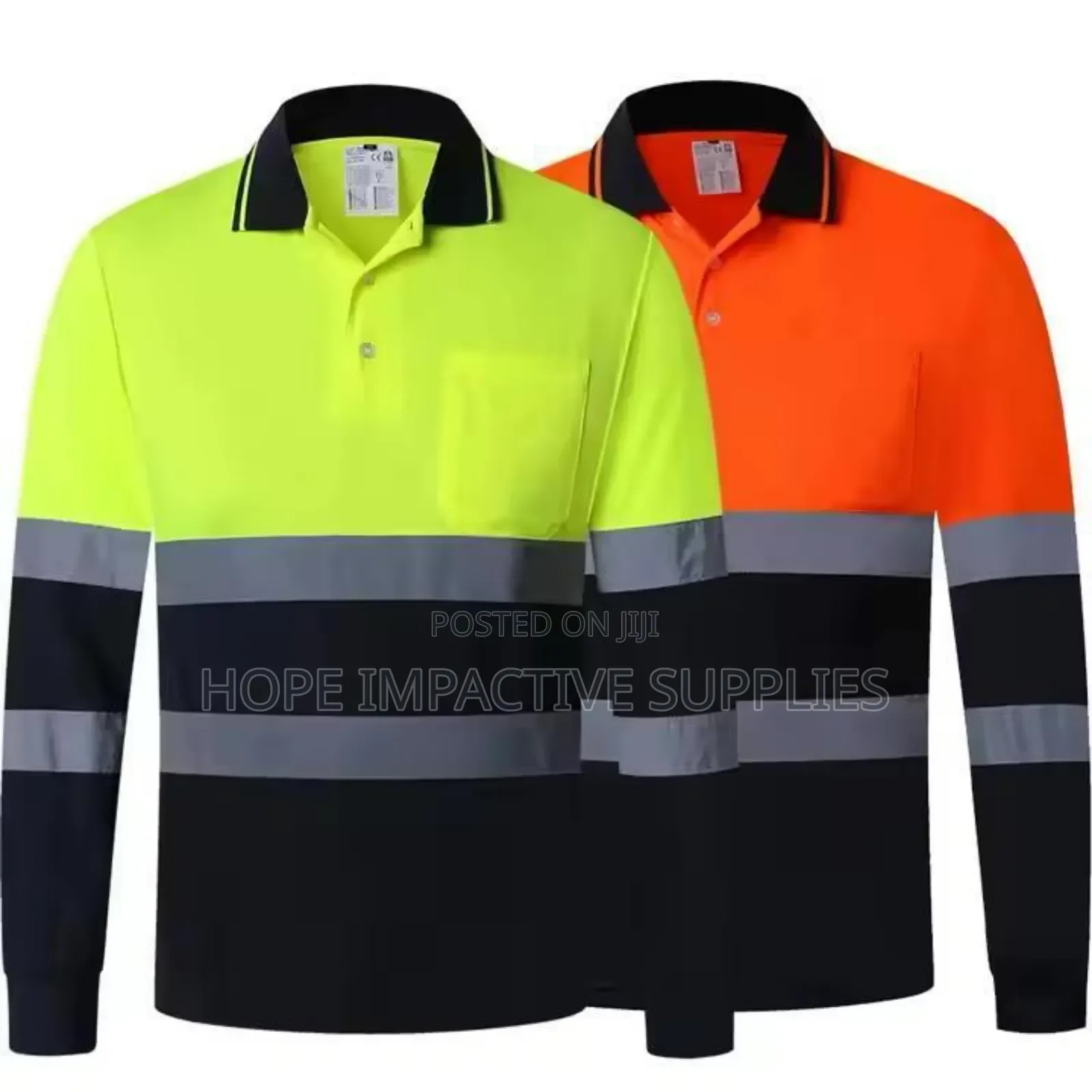 Reflective Polo Shirt - Long Sleeve.