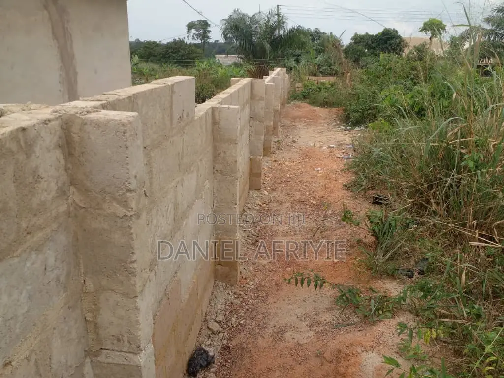 Full Plot of Land With Fence Wall for Sale at Atonsu Sawua