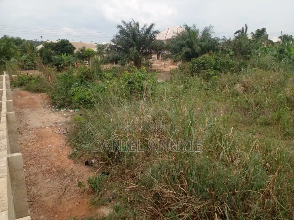 Full Plot of Land With Fence Wall for Sale at Atonsu Sawua