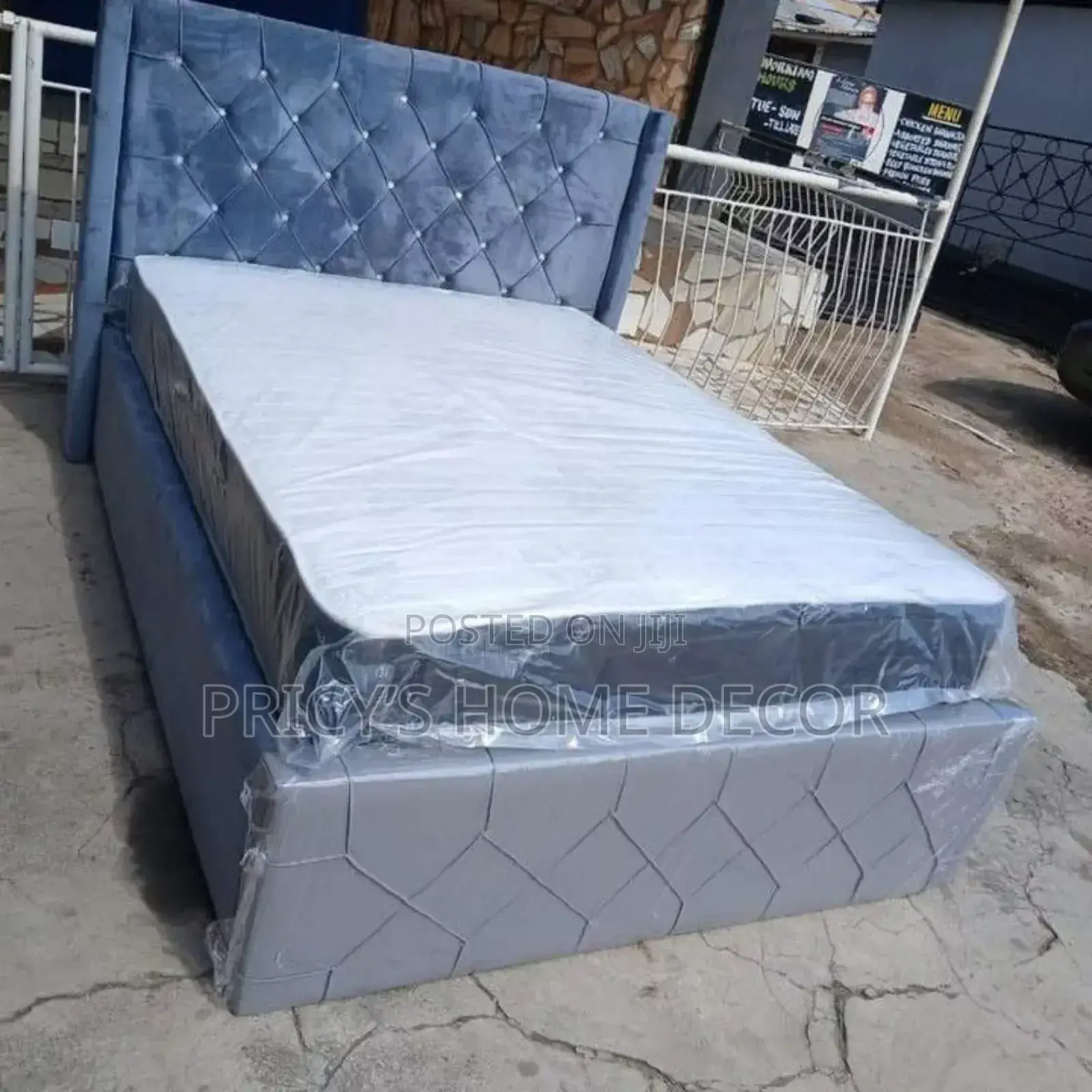 Double Bedframe 54x75 Available and Mattress
