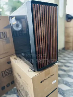 Darkflash Ds900wd Atx Case With 4-argb Fans, Tempered Glass, Walnut
