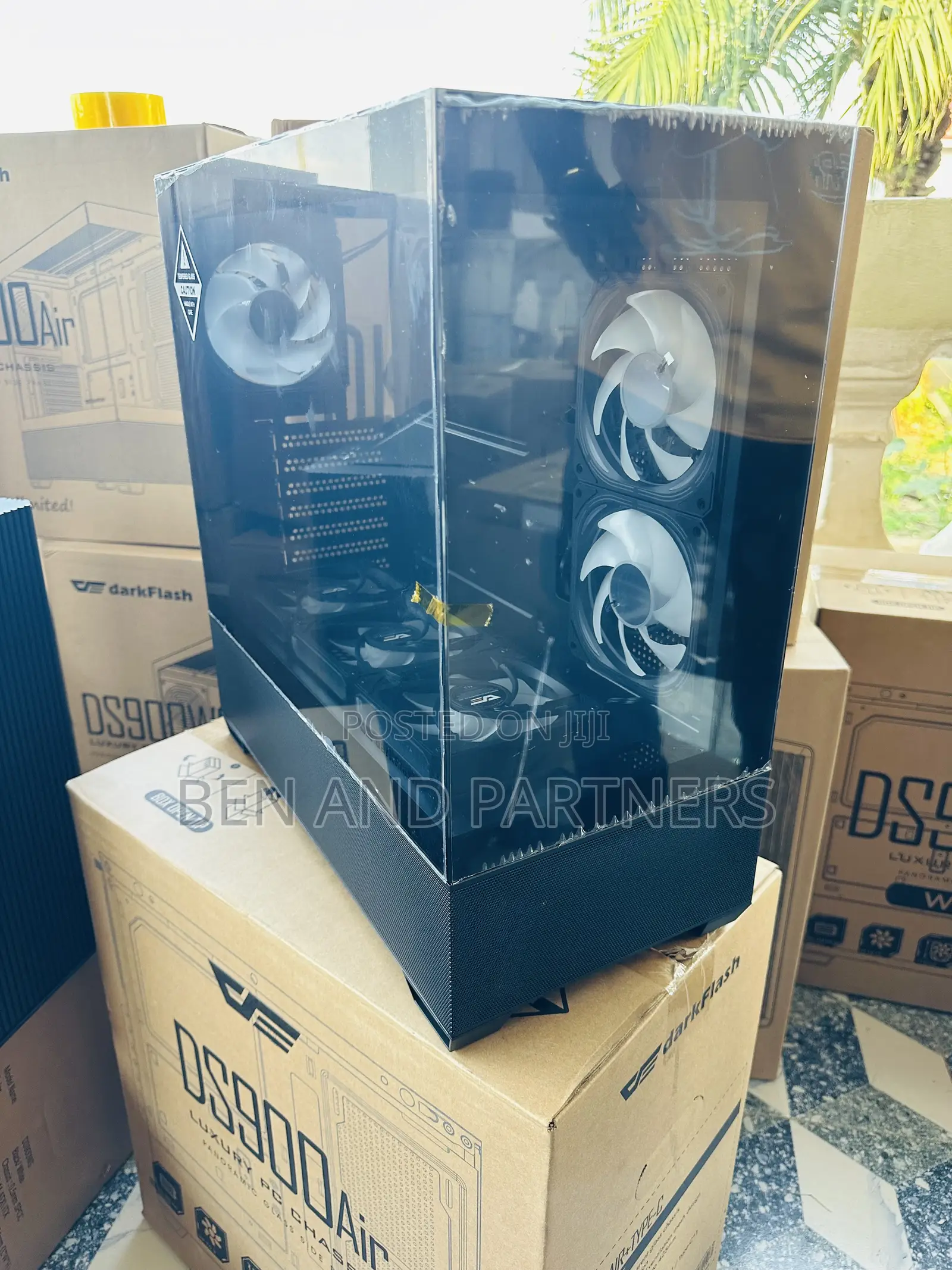 Darkflash Ds900 Air Atx Case With 6-argb Fans, Tempered Glass, Type-c