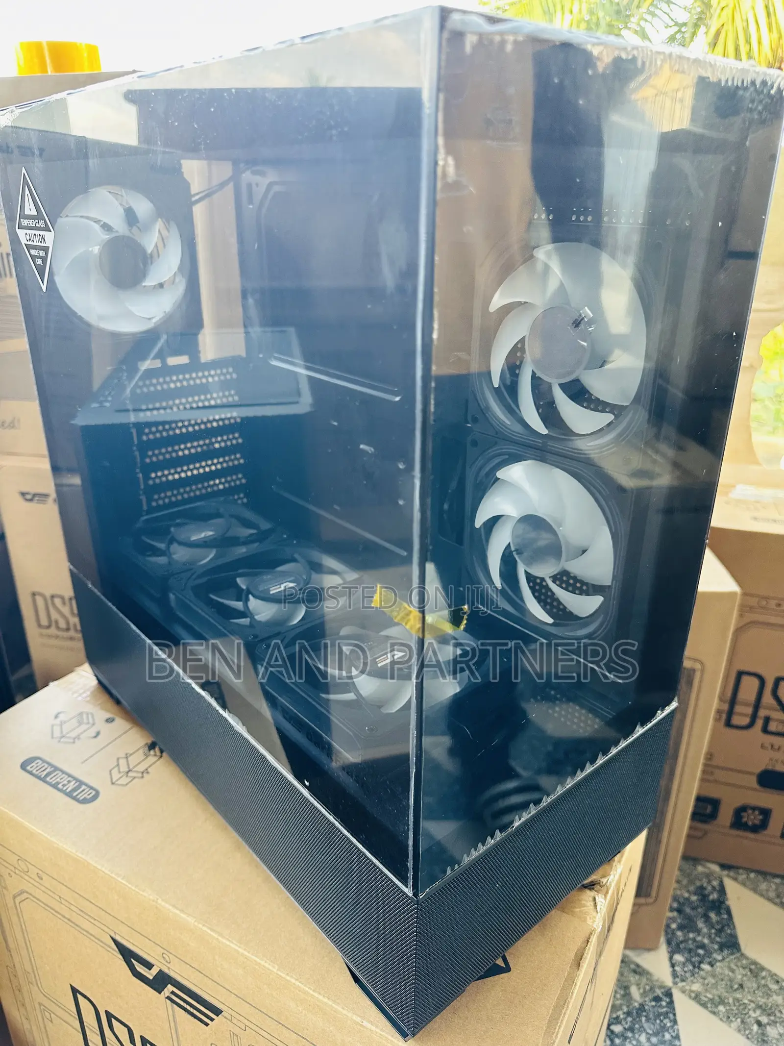 Darkflash Ds900 Air Atx Case With 6-argb Fans, Tempered Glass, Type-c
