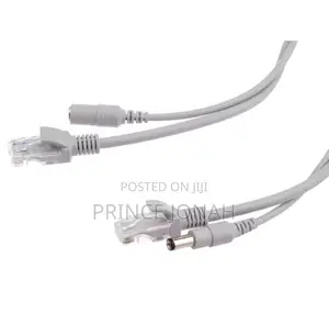 Ip Camera Cable 10m Ethernet Cat5 Dc Power For Network Nvr Cctv System