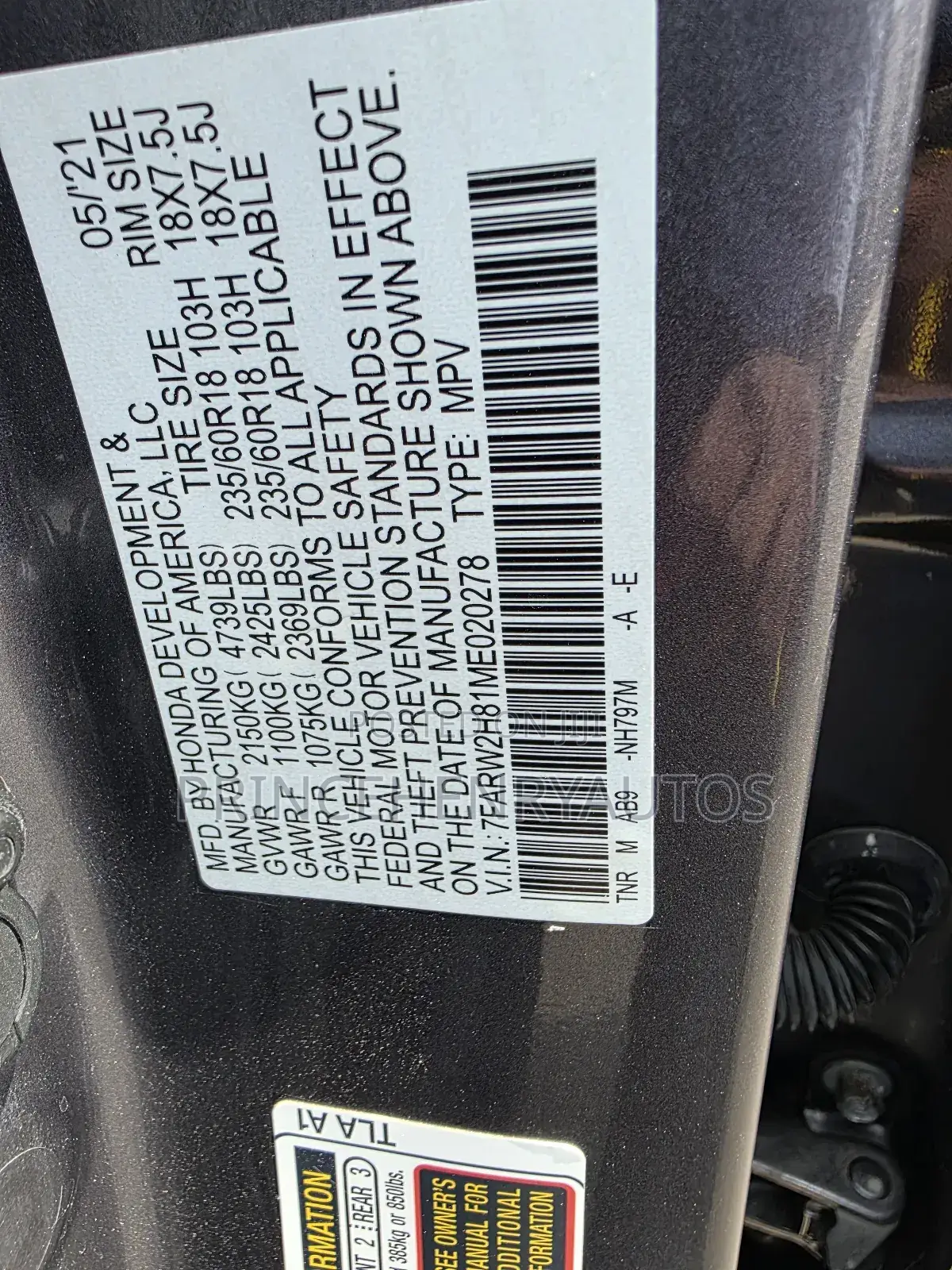 Honda CR-V 2021 Gray