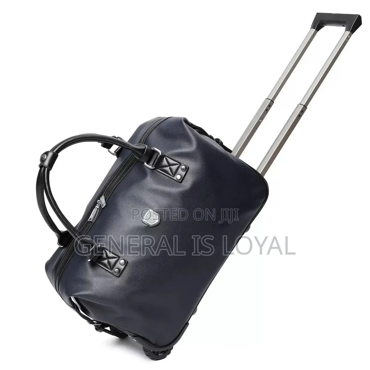 Genuinely Leather Duffel Trolley Bag