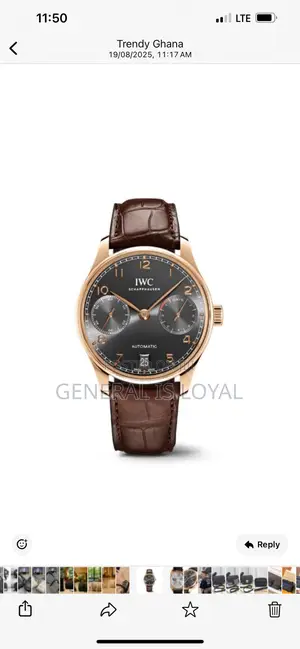 Iwc Portoguiser Chronograph Watch