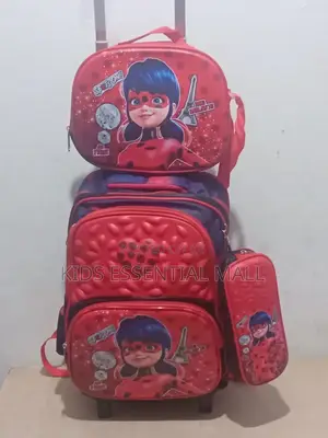Miraculous and Sofia Trolley School Bag for Kids