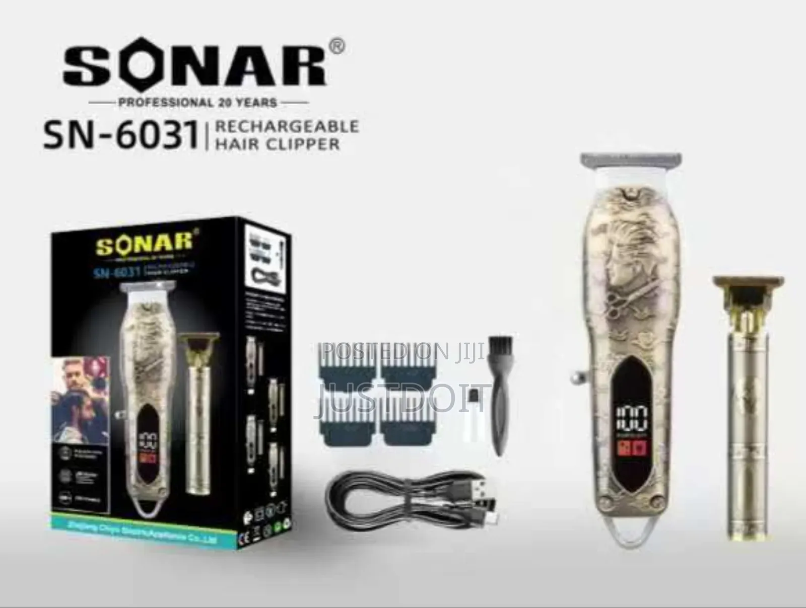 Sonar Dual Professional Clippers With Usb Charging