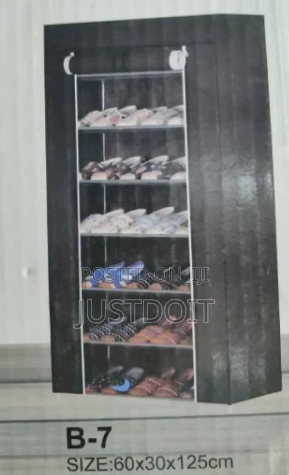 B7 Foldable Shoe Rack With Cover