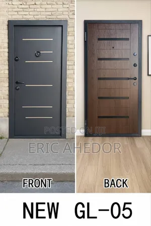 High Tech Double Locks Security Door and Accessories