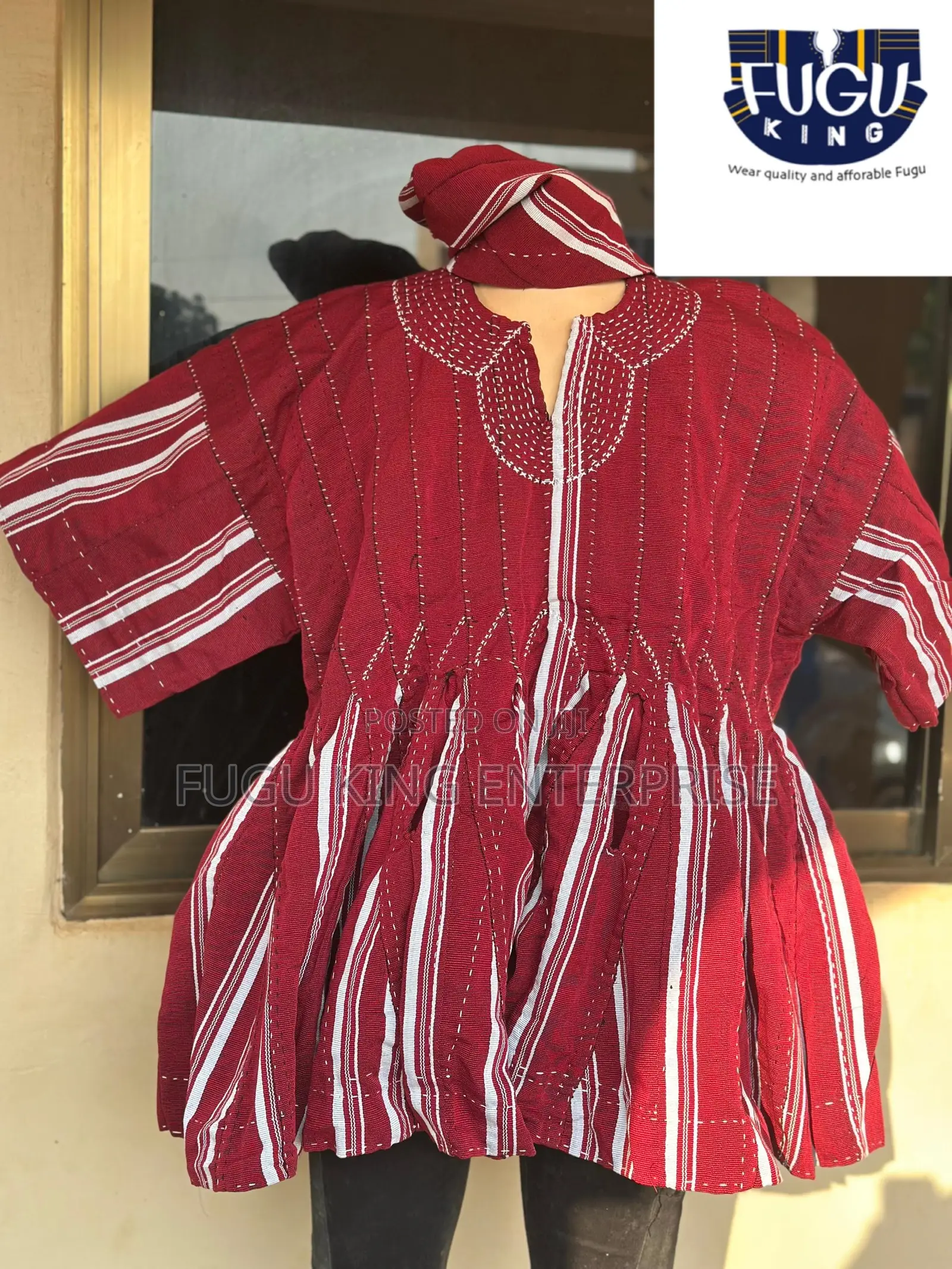 Men Wine Colored Fugu