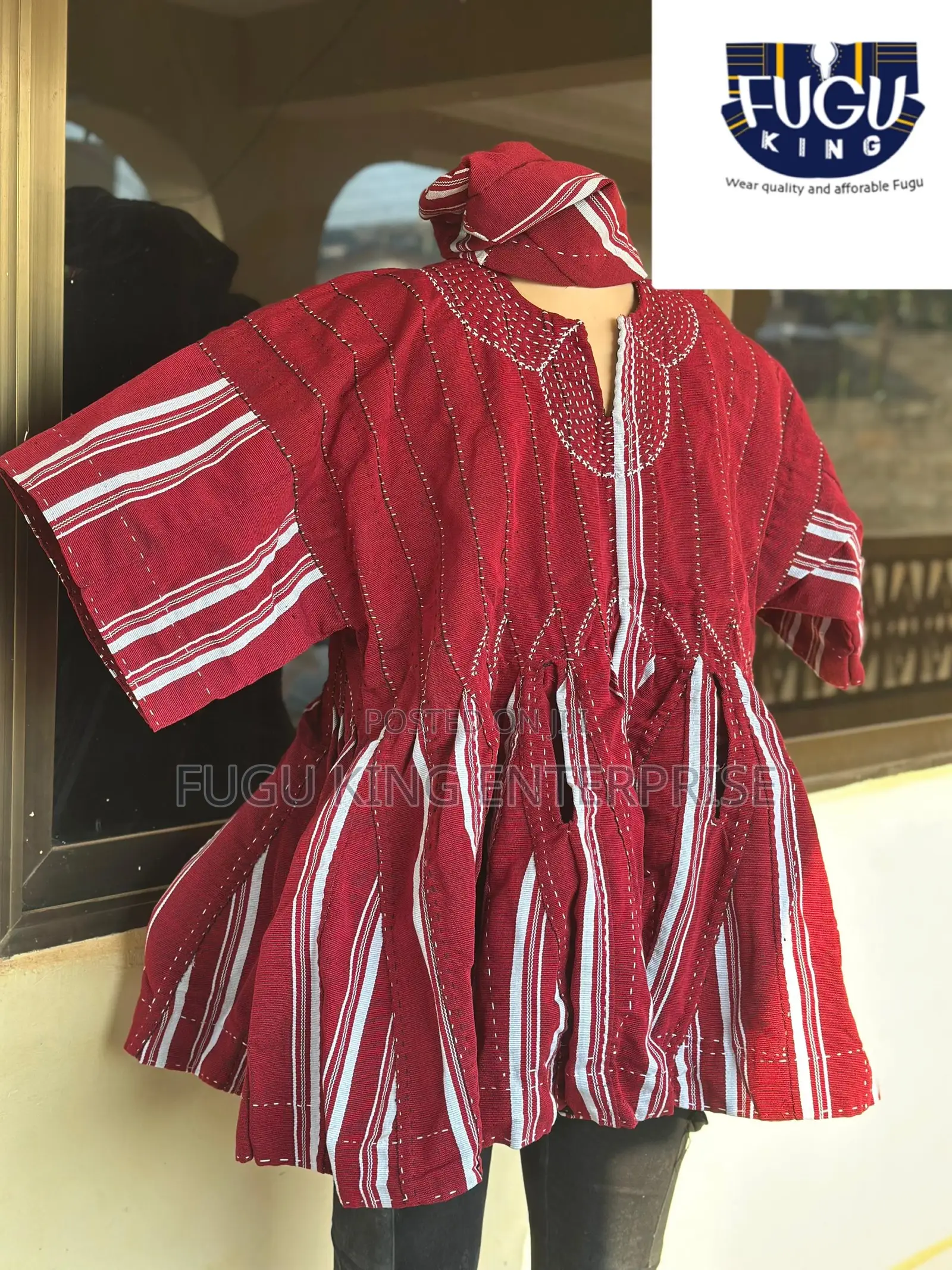 Men Wine Colored Fugu
