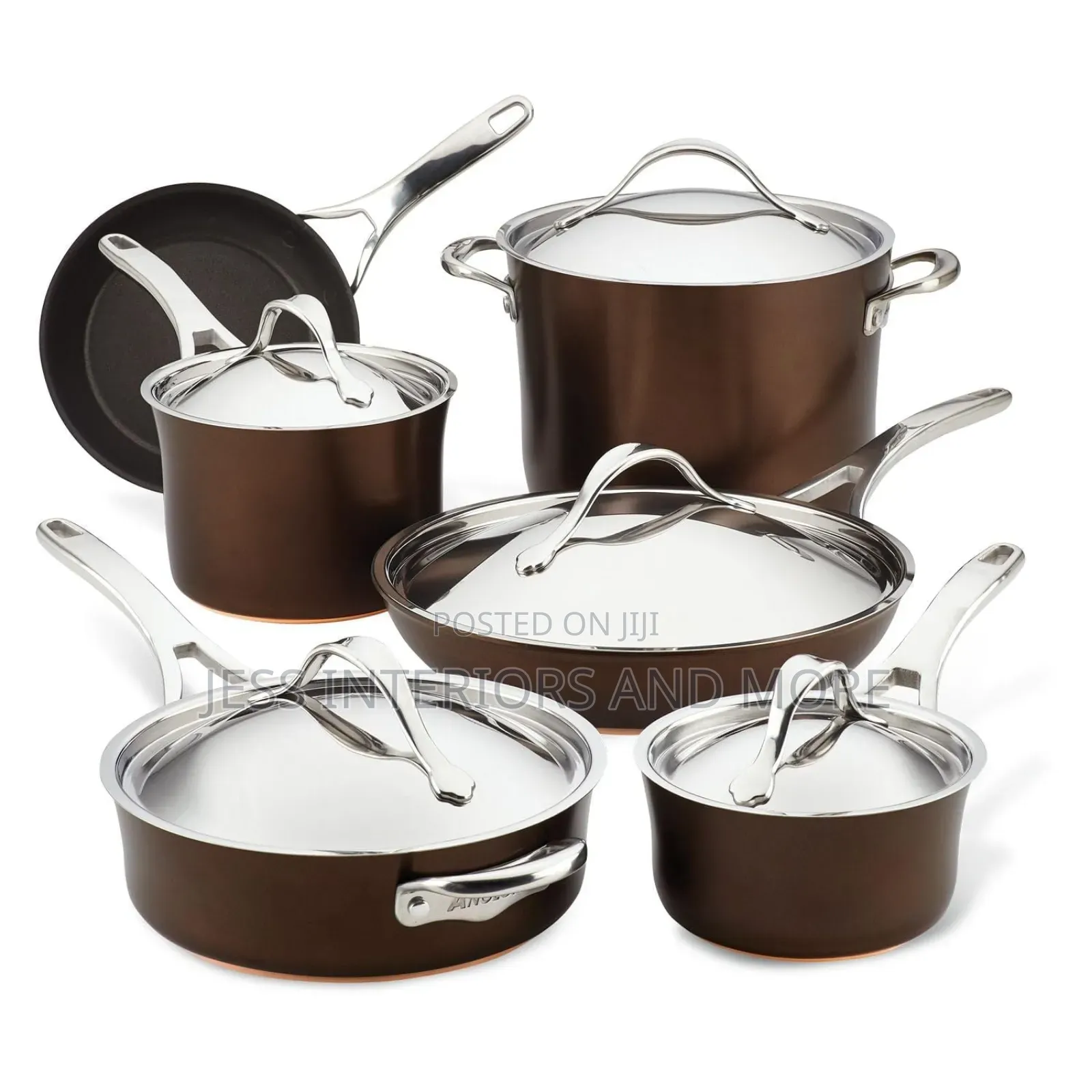 Anolon Copper Hard Anodized Nonstick Cookware Set